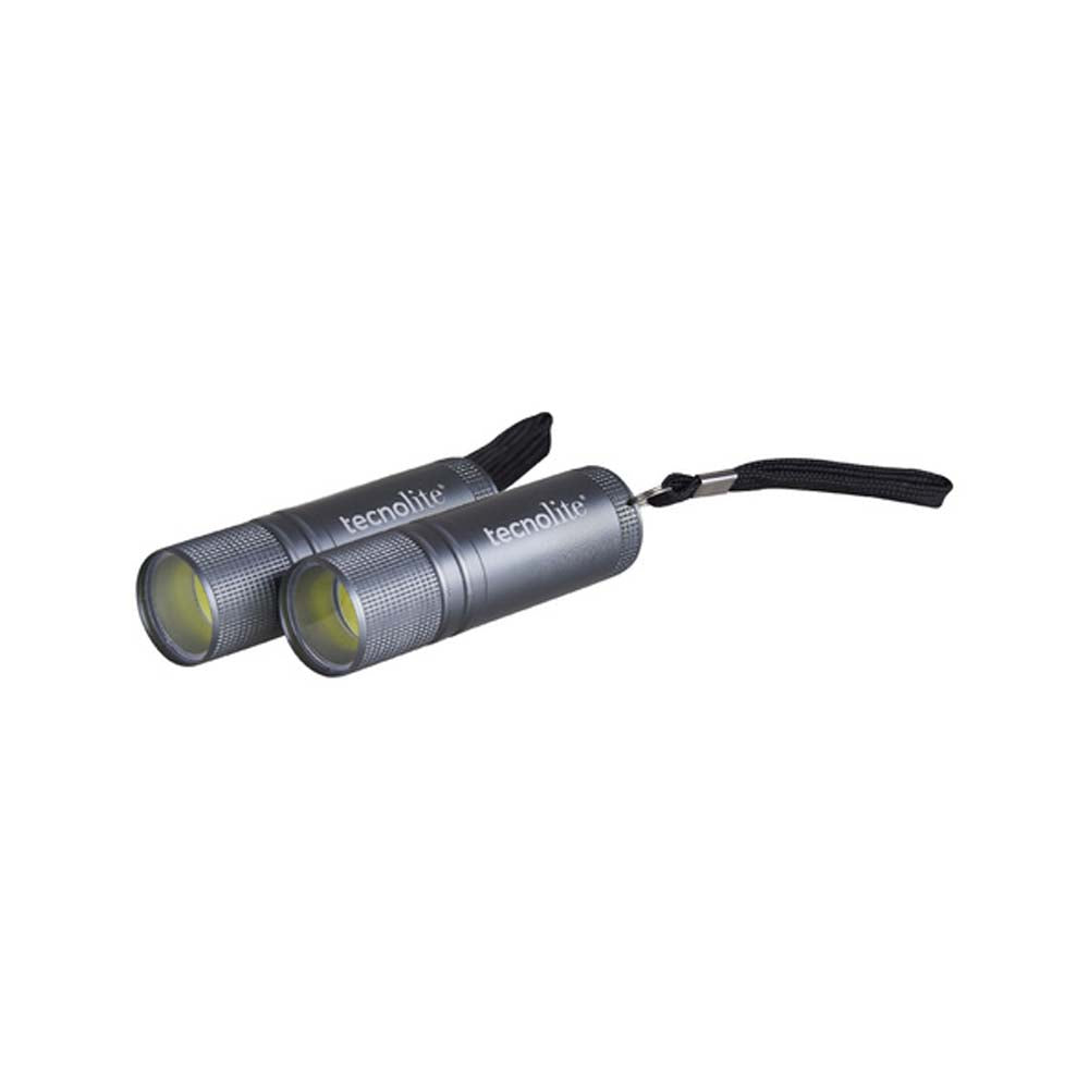 DOS LINTERNAS LED TECNOLITE CHAIN II PORTÁTILES 2W LUZ DE DÍA BATERÍAS INCLUIDAS
