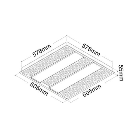 EMP. PH FORTIMO LED 30W MV 4000K 60X60 ***TECNOLITE HAE***