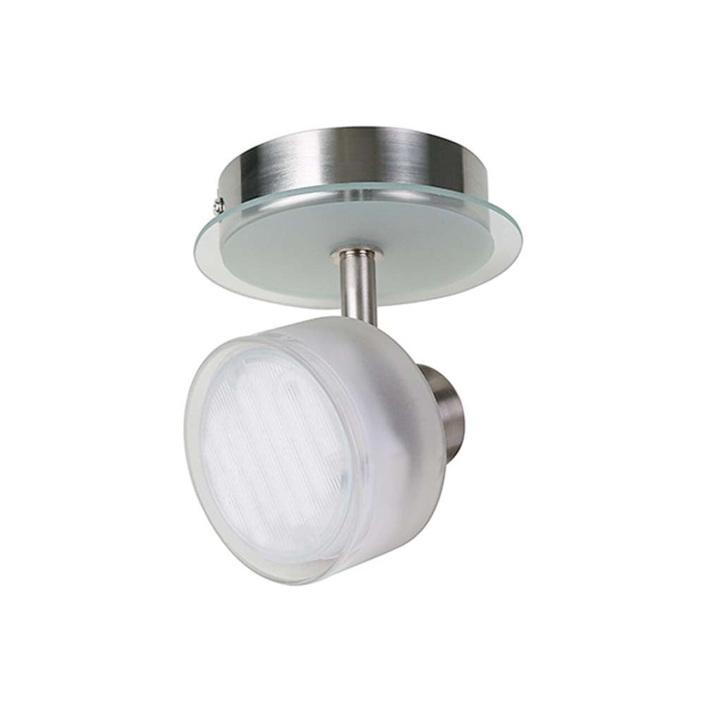 CANOPE SENC. 9W/127V. B.C. SATINADO CRISTAL PERLADO BRISTOL *** HAE ***