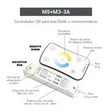 CONTROLADOR 12/24V P/ TIRAS MONOCROMATICAS INCLUYE CONTROL REMOTO ***HAE 2024***