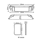 CONTROLADOR 12/24V P/ TIRAS MONOCROMATICAS INCLUYE CONTROL REMOTO ***HAE 2024***