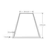 LUMINARIO TIPO MARCO DE LED BLANCO NEUTRO 60W OPTICA 120G RECTANGULAR DE EMPOTRAR O SUSPENDER ALUMINIO ACABADO BLANCO COMPATIBLE CON PANEL DE PLAFON RETICULAR 85-265V CA IP20