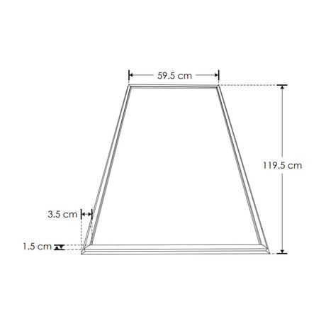 LUMINARIO TIPO MARCO DE LED BLANCO CALIDO 60W RECTANGULAR DE EMPOTRAR O SUSPENDER  ALUM ACABADO BLANCO COMPATIBLE CON PAPEL DE PLAFON RETICULAR 85-265V CA IP20