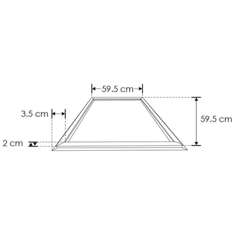 LUMINARIO TIPO MARCO EMPOTRAR COLGAR LED BLANCO 36W BLANCO CALIDO/BLANCO NEUTRO 120 COMPATIBLE CON PANEL PLAFON RETICULAR 85-265V IP20 ILUMILEDS
