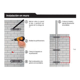 MASTIL DE ACERO INOX DE 6M C / OREJAS MCA PARRES