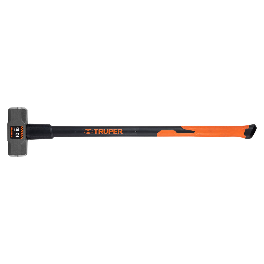 MARRO OCTAGONAL 10 LB.(4.5KG.) MANGO DE FIBRA DE VIDRIO 36" (90CMS.) MD-10F 16540 TRUPER *** OFRECER 1438GFV ***