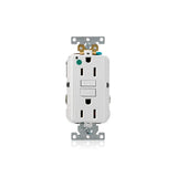RECEPTACULO DUPLEX  BLANCO 15A 125V 2P3H  ICFT GRADO HOSPITAL TAMPER RESISTANT LEV-LOK