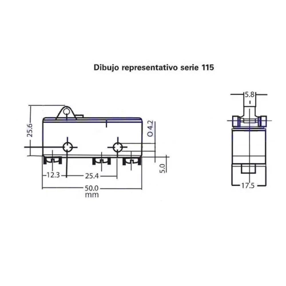 MICRO 107-063 1P. 2T. 10A. 125-250VCA HARTMAN