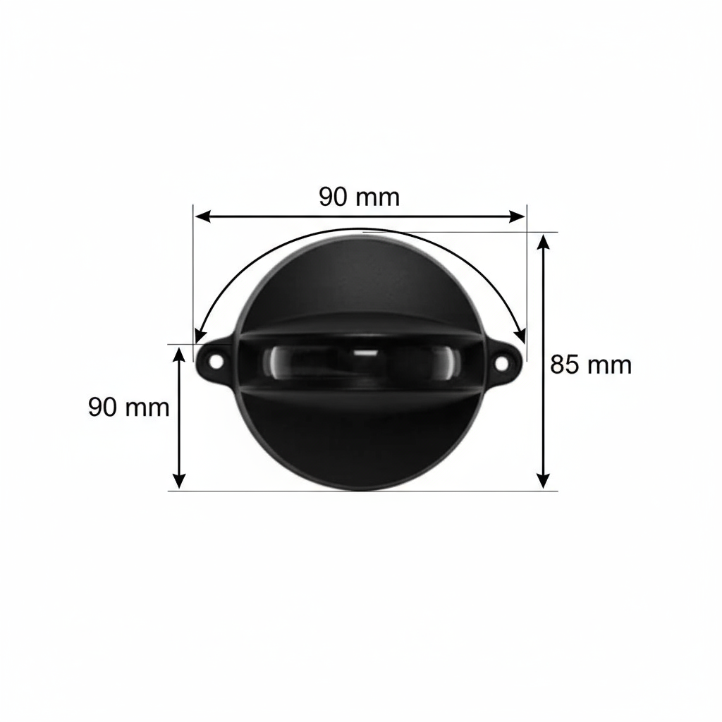 LUMINARIA MURO TECHO 6W 100-277V 3000K NEGRO ILLUX