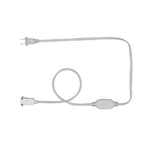 CONECTOR C/CLAVIJA Y CONECTOR P/MANGUERA LED 2 HILOS