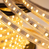 MANGUERA PLANA LED 5050 SMD 127V IP65 2500K CAL. 25 MTS