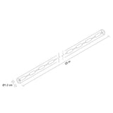 MANGUERA LED REDONDA 2 HILOS 25MTS. 127V. IP65 B.C.