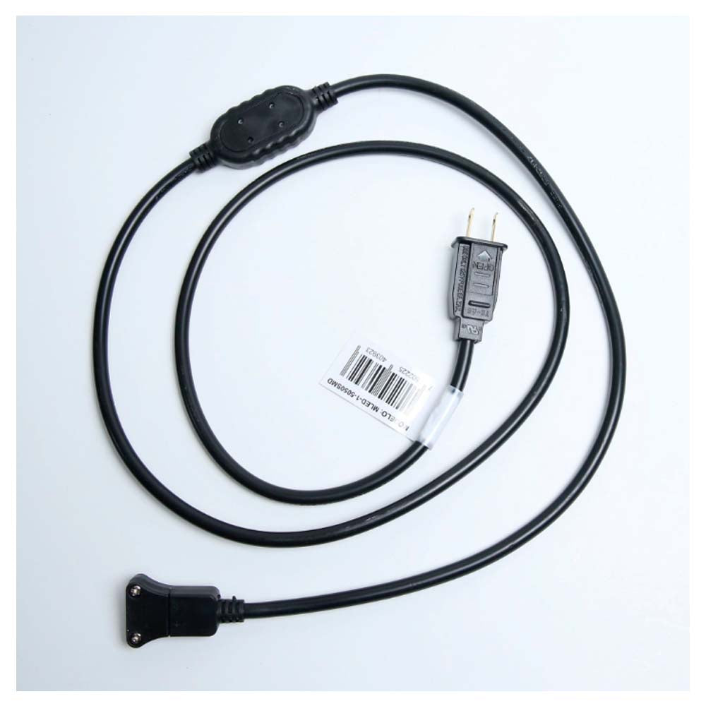 KIT DE 3 CABLES CON CLAVIJA COLOR NEGRO PARA MANGUERA LED 5050 TECNOLITE