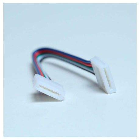 CABLE 4 HILOS C/DOBLE CONECTOR PRESION P/UNIR TIRAS RGB