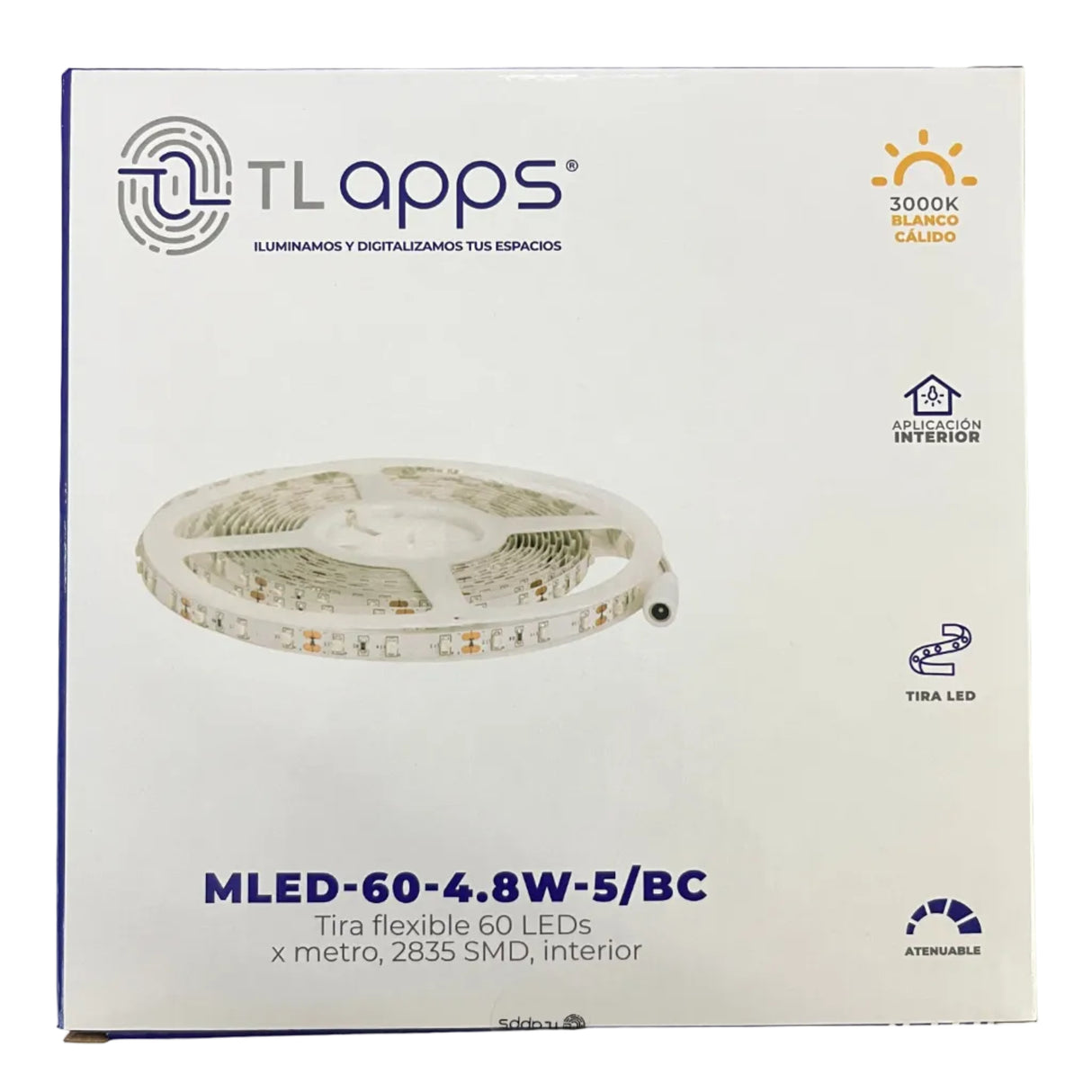 ROLLO LEDS AUTOADHERIBLE 24W/12V. 3000K TECNOLITE APLIC.