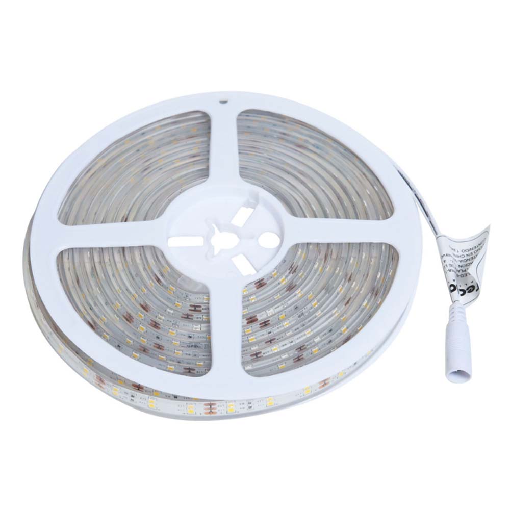 TIRA FLEXIBLE LEDS C/RECUBRIMIENTO VINIL 5M. 12V. IP68 LUZ DE DIA