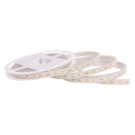 TIRA FLEXIBLE LEDS C/RECUBRIMIENTO VINIL 5M. 12V. IP68 ROJO