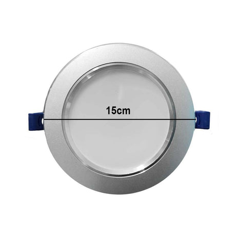 LÁMPARA DOWNLIGHT TECNOLED 12W 85-265V 6500K 950LM II20 PLATA