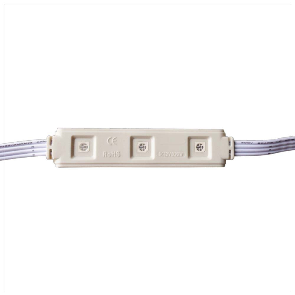 20 MOD. LINEALES PLASTICO ABS 3 LED 5050 SMD INTEGRADOS IP65 12V MULTICOLOR 2 MTS *** HASTA AGOTAR*** PASA A TLED-2835-IP66-SS***