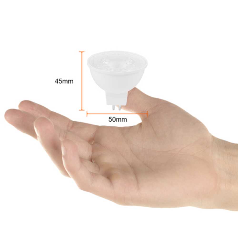 FOCO LED TECNOLITE 5.5W LUZ SUAVE CÁLIDA BASE GX5.3 NO ATENUABLE