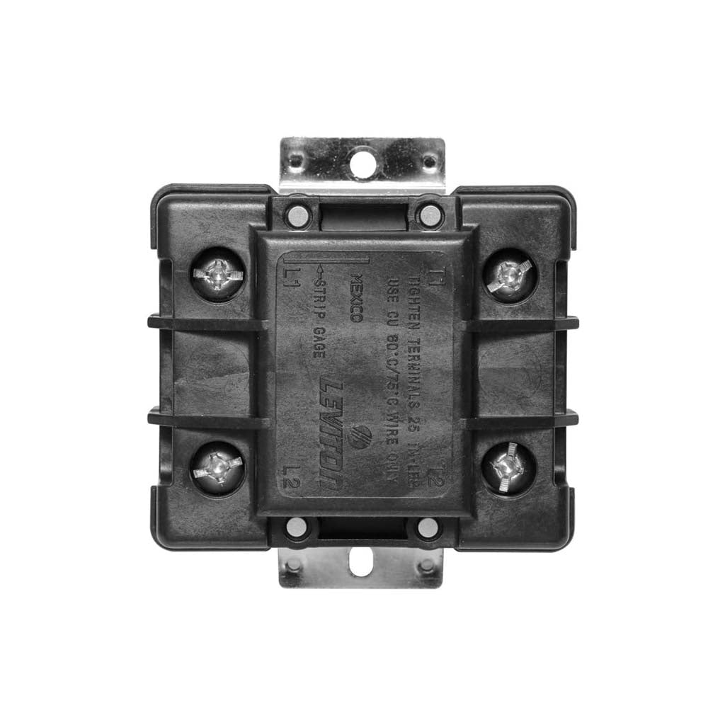 INT. PALANCA NEGRO 2H/60A ARRANQUE MOTOR GDO. IND. S/CONEX. TIERRA 10HP/240V. 15HP/480V. 20HP/600V. MS602-BW