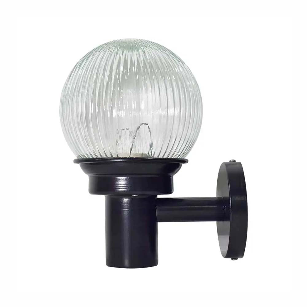 ARBOTANTE PANTALLA BLANCO CUERPO NEGRO VIDRIO DECORADO BASE 1 E26