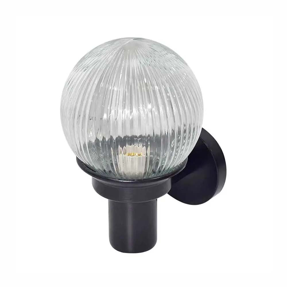 ARBOTANTE PANTALLA BLANCO CUERPO NEGRO VIDRIO DECORADO BASE 1 E26
