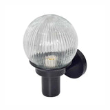 ARBOTANTE PANTALLA BLANCO CUERPO NEGRO VIDRIO DECORADO BASE 1 E26