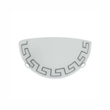 LUMINARIO DE PARED ARBOTANTE LAMINA DE ACERO VIDRIO MATE DECORADO 30 X 15 CM 128V MAXXI