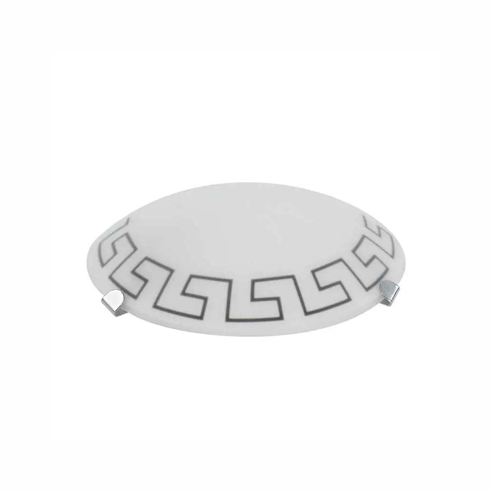 LUMINARIO DE PARED ARBOTANTE LAMINA DE ACERO VIDRIO MATE DECORADO 30 X 15 CM 128V MAXXI