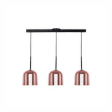 LUMINARIO COLGANTE ALUMINIO VIDRIO SOPLADO DEGRADADO RIEL DE 50 DISPONIBLE COBRE 127V LAMPARA OPCIONAL NO INCLUIDA