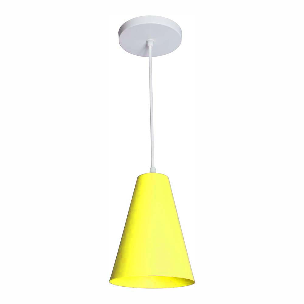 CANDIL ALUMINIO COLOR AMARILLO 14X120CM E27 127V MAXXI