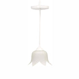 LUMINARIO COLGANTE LAMINA DE ACERO + VIDRIO MATE 16CM H-120CM 127VLAMPARA OPCIONAL NO INCLUIDA(MX-CL6611/B)