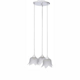 LUMINARIO COLGANTE LAMINA ACERO VIDRIO MATE 16CM 127V. SIN LAMP. *** EXHIBIDO ***