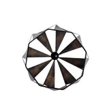 CAMPANA EN ACERO COLOR NEGRO CON INTERIOR DORADO BASE MATELICA Y CABLE EN COLOR NEGRO USO INTERIOR NO INCLUYE LAMPARA
