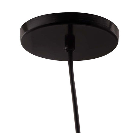 LUMINARIO COLGANTE REJILLA DE ACERO COLOR NEGRO COPO EN COLOR NEGRO BASE METALICA Y CABLE EN COLOR NEGRO 18CM H120CM USO INTERIOR SE RECOMIENDA EL USO CON FOCOS FILAMENTO VINTAGE NO INCLUIDOS*HAE2024*