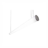 LUMINARIO COLGANTE CUERPO CILINDRICO DE ALUMINIO INYECTADO COLOR GRIS BASE METALICA COLOR BLANCO 4000K DIFUSOR EN ACRILICO BLANCO 36W 3300LM *** HAE ***