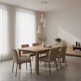 LUMINARIO COLGANTE LAMINA DE ACERO EN COLOR BLANCO CON DETALLE EN COLOR BLANCO 14CM H-120CM 127V 3 LUCES LAMPARA OPCIONAL NO INCLUIDA*HAE2024*