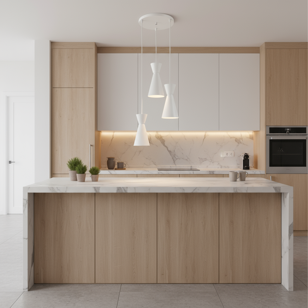 LUMINARIO COLGANTE LAMINA DE ACERO EN COLOR BLANCO CON DETALLE EN COLOR BLANCO 14CM H-120CM 127V 3 LUCES LAMPARA OPCIONAL NO INCLUIDA*HAE2024*