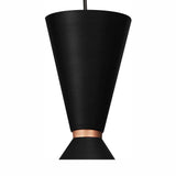 LUMINARIO COLGANTE LAMINA DE ACERO EN COLOR NEGRO CON DETALLE EN COLOR DORADO34CM H-120CM 127VLAMPARA OPCIONAL NO INCLUIDA(MX-CL8032/N)