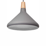 CANDIL LAMINA ACERO GRIS DETALLE MADERA 26X120CM E27 127V MAXXI