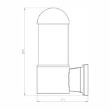 ARBOTANTE DE EXTERIOR CUERPO EN ALUMINIO E26 IP54 GRIS T.E. AGOSTO 2024