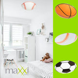 PLAFON DECORATIVO BEISBOL 2X20W. E26 VIDRIO SATINADO DECORADO MX-PF8019