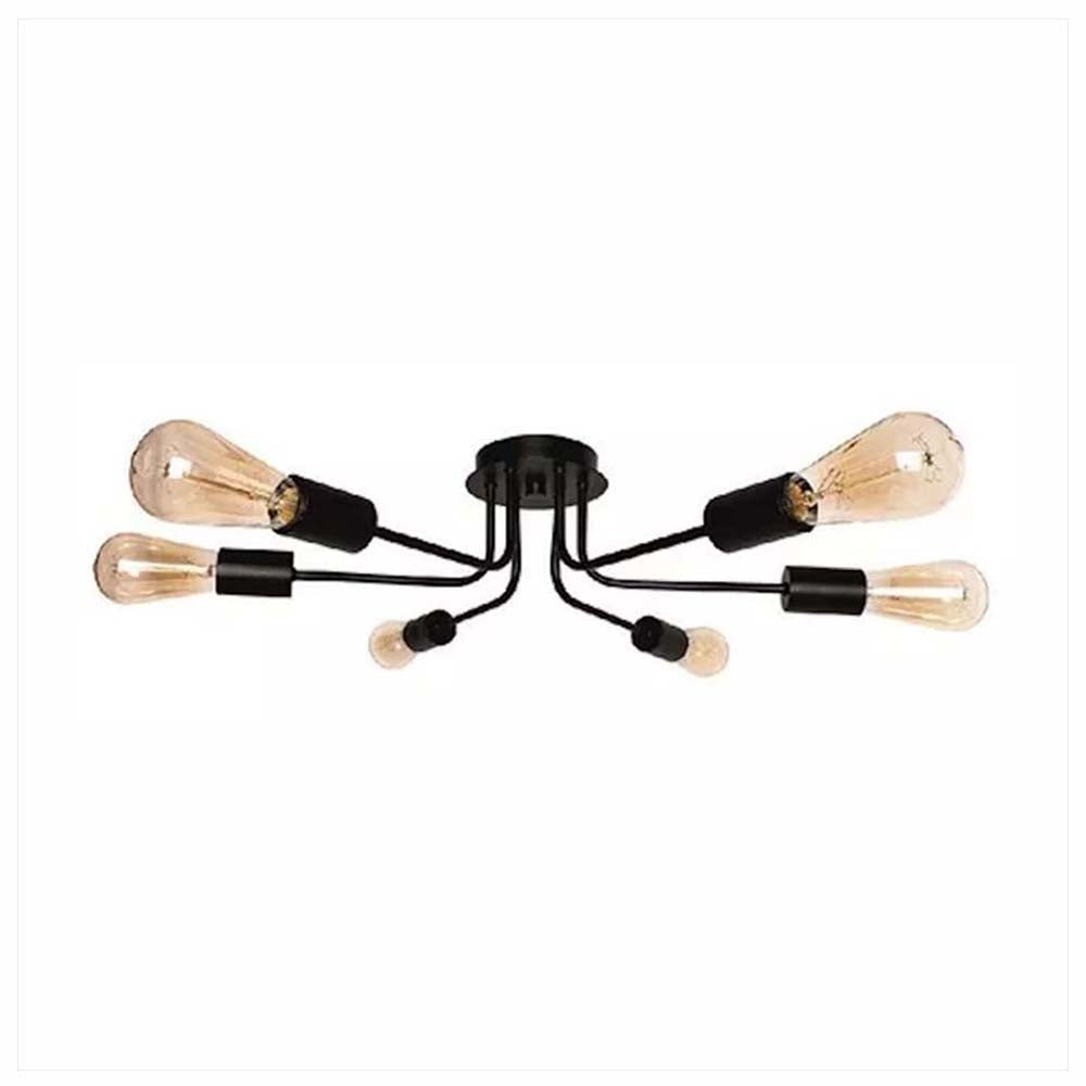 LUMINARIO DE TECHO PLAFON CUERPO PARA 6 LUCES MX-PF8071/N MAXXI