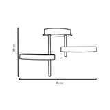 LUMINARIO CON LED INTEGRADO 34W 2600 LM CUERPO Y BASE EN METAL COLOR CAFE CONTROL REMOTO 3000K-6000K  *** HAE ***