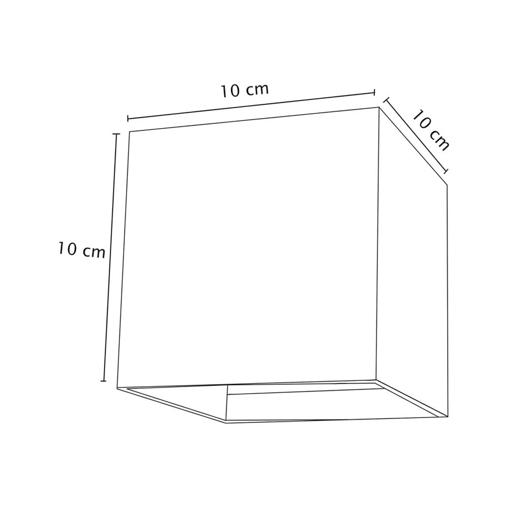 LUMINARIO DE LED P/PARED 2X3W 6000K IP45 10X10CM NEGRO ANGULO AJUSTABLE MCA MAXXI T.E. AGOSTO 2024