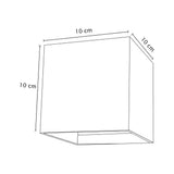 LUMINARIO DE LED P/PARED 2X3W 6000K IP45 10X10CM NEGRO ANGULO AJUSTABLE MCA MAXXI T.E. AGOSTO 2024