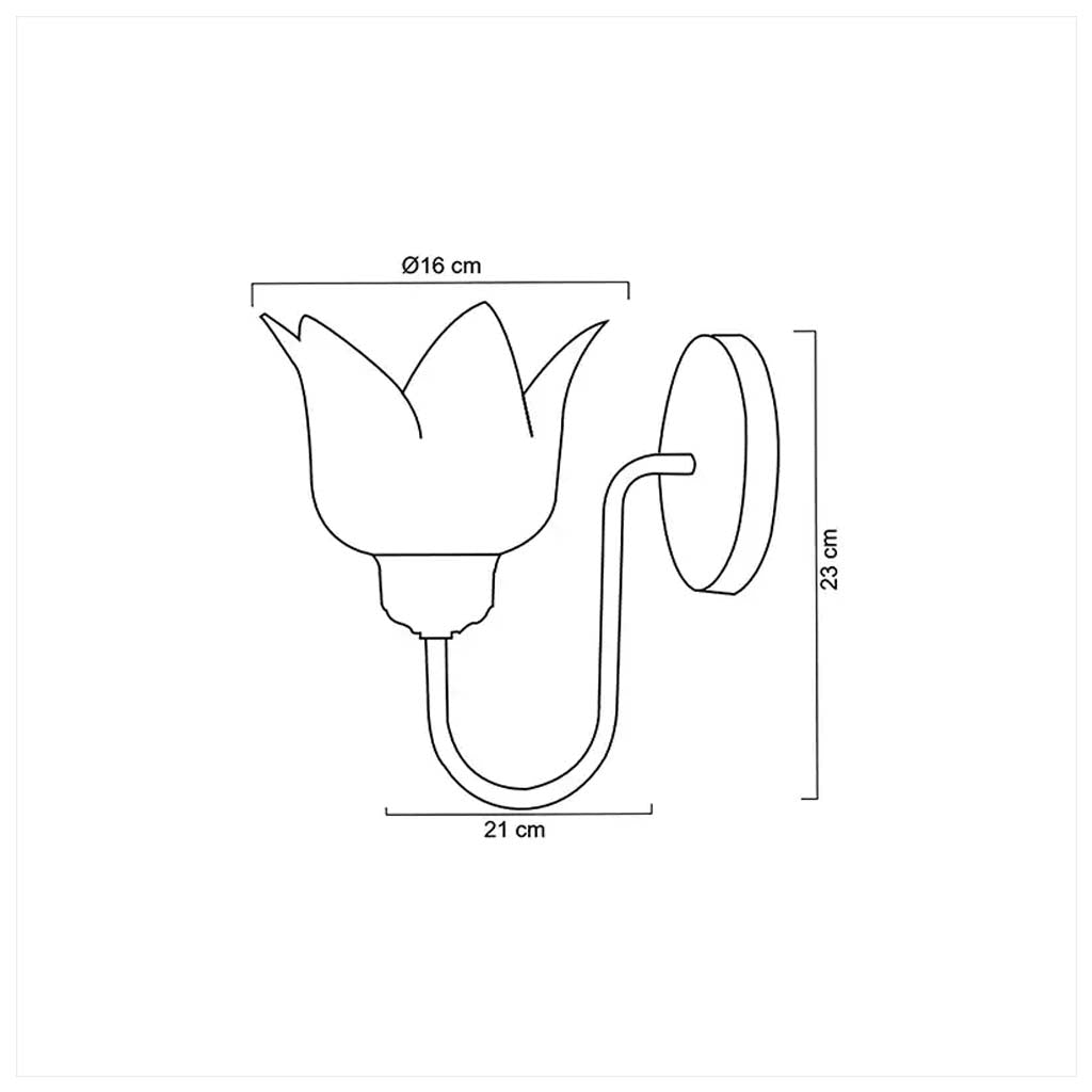 LUMINARIO PARED 60W. E26 BCO. MATE