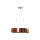 LUMINARIO COLGANTE ALUMINIO ANODIZADO COBRE VIDRIO ESMERILADO 127V LAMPARA OPCIONAL NO INCLUIDA*HAE2024*