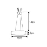 LUMINARIO COLGANTE  ALUMINIO TIPO MADERA + VIDRIO ESMERILADO  127V LAMPARA OPCIONAL NO INCLUIDA*HAE2024*